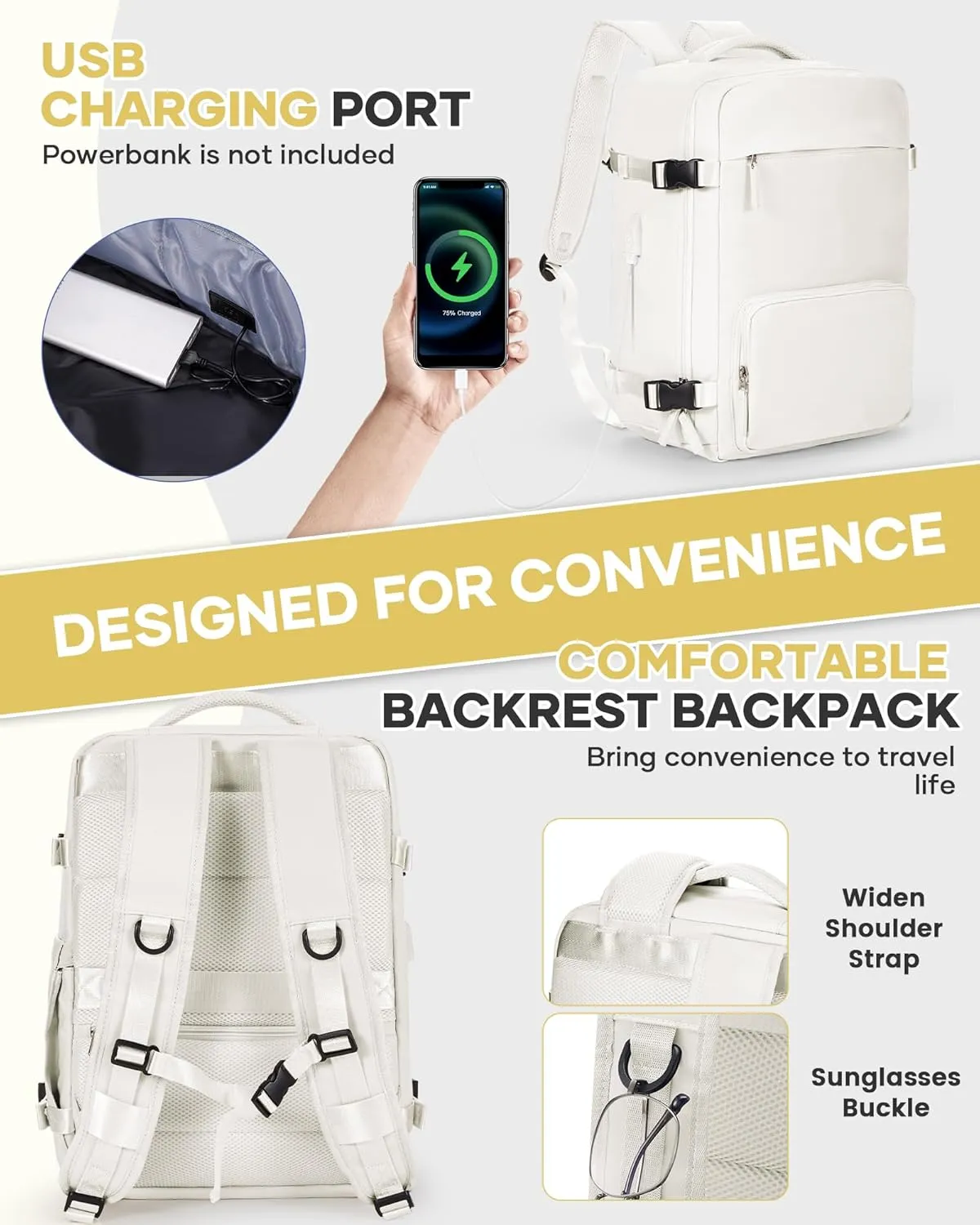 Vacuum Backpack Travel With Pump,Airback Personal Item Travel Bag,Waterproof Seal Compression bags, Carry on Flight Approved Backpack Grey and whiteWith Air Pump