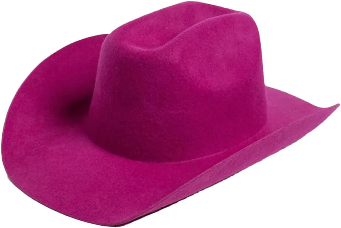Women Wool Western Cowboy Hat Men Winter Casual Felt Hat Outdoor Warm Fedoras