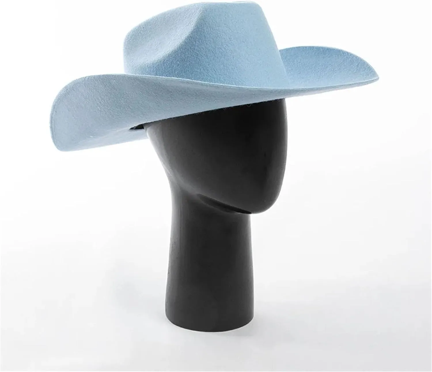 Women Wool Western Cowboy Hat Men Winter Casual Felt Hat Outdoor Warm Fedoras