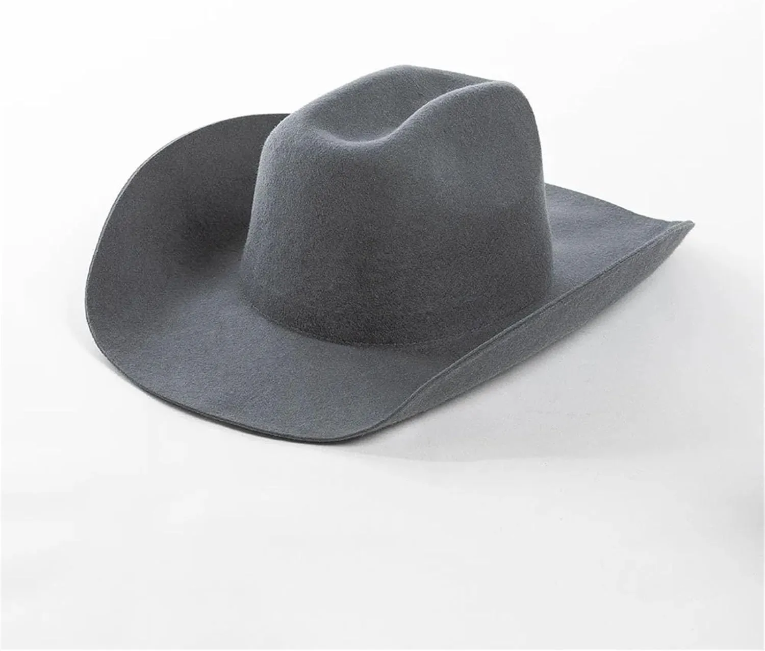 Women Wool Western Cowboy Hat Men Winter Casual Felt Hat Outdoor Warm Fedoras