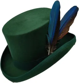 Wool Felt High Top Hat Wool Magician High Hat Jazz Top Hats Men and Women Flat Felt Hat Men's Costume Hats