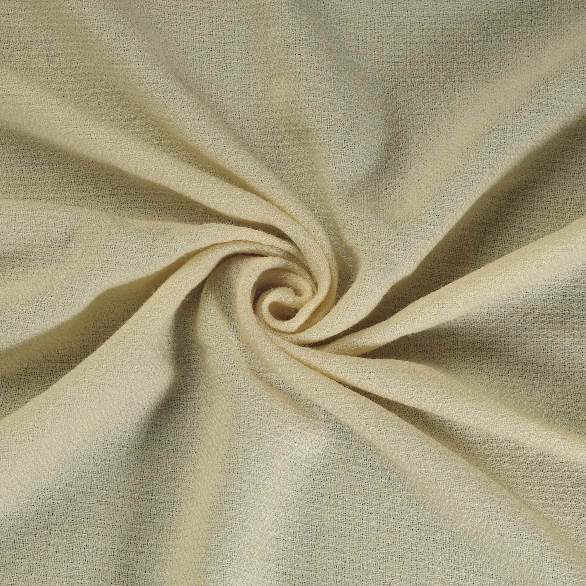 Yellow - Kumaun Handwoven Merino Woolen Fabric 13