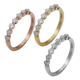 ZR124 Right Hand Ring in 14k Gold with Diamonds